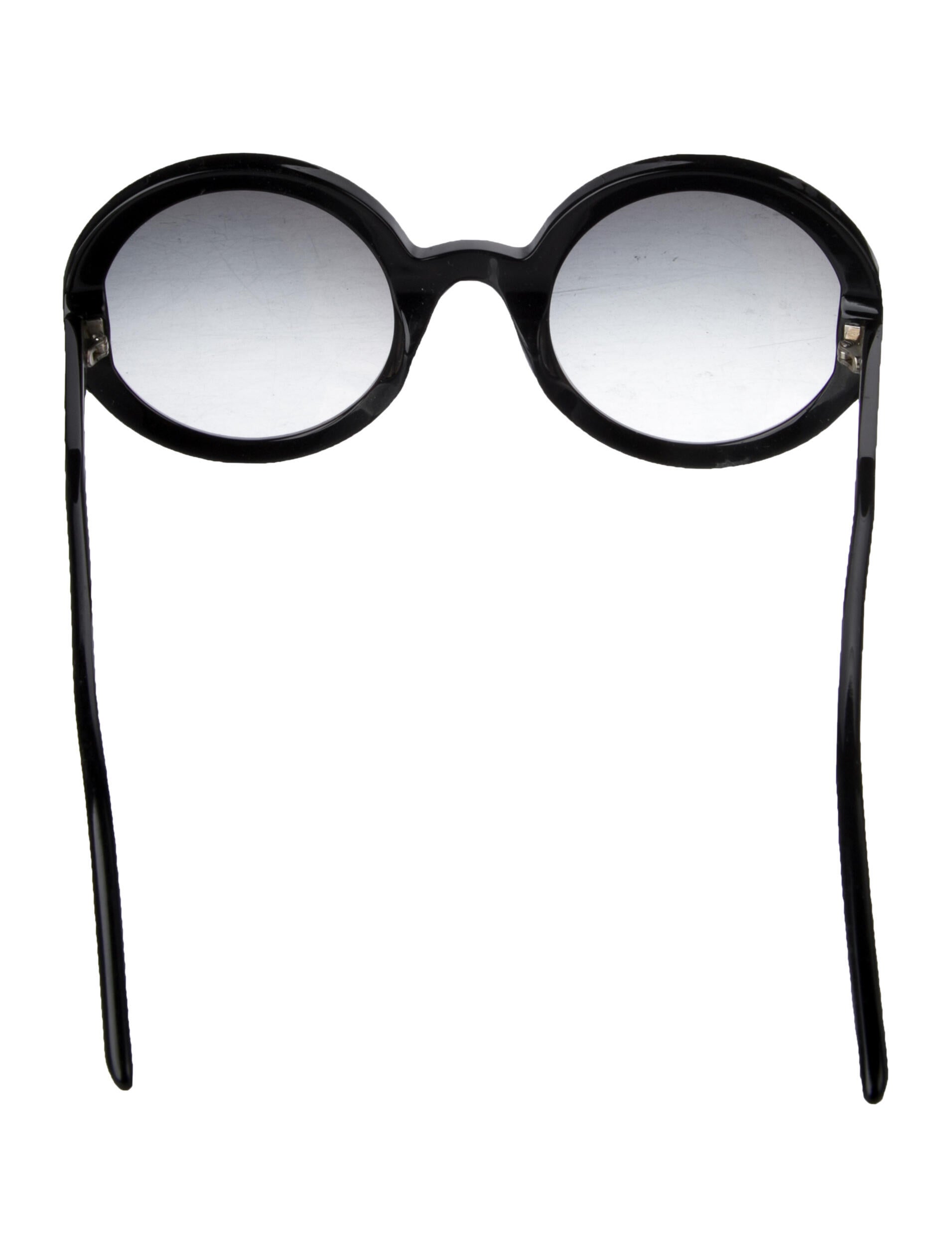 Bottega Veneta Round Gradient Sunglasses