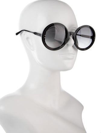 Bottega Veneta Round Gradient Sunglasses