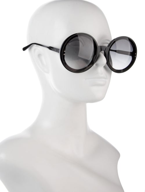 Bottega Veneta Round Gradient Sunglasses