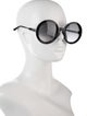 Bottega Veneta Round Gradient Sunglasses