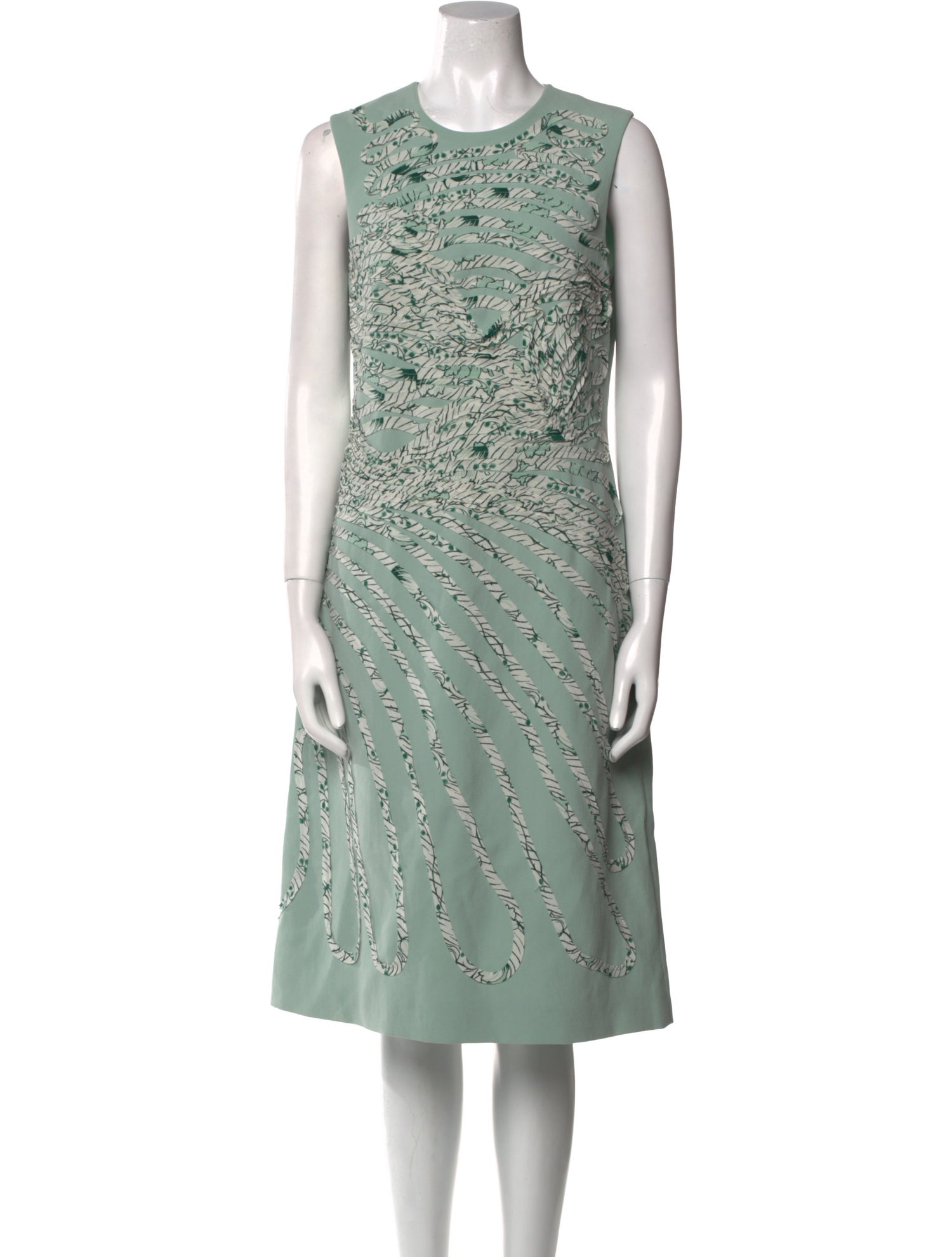 Bottega Veneta Printed Midi Length Dress