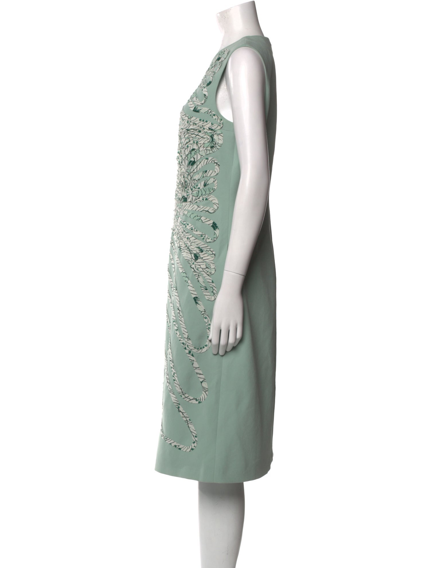 Bottega Veneta Printed Midi Length Dress