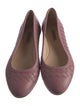 Bottega Veneta Intrecciato Weave Leather Ballet Flats
