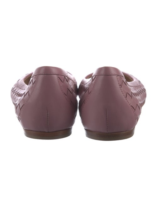 Bottega Veneta Intrecciato Weave Leather Ballet Flats