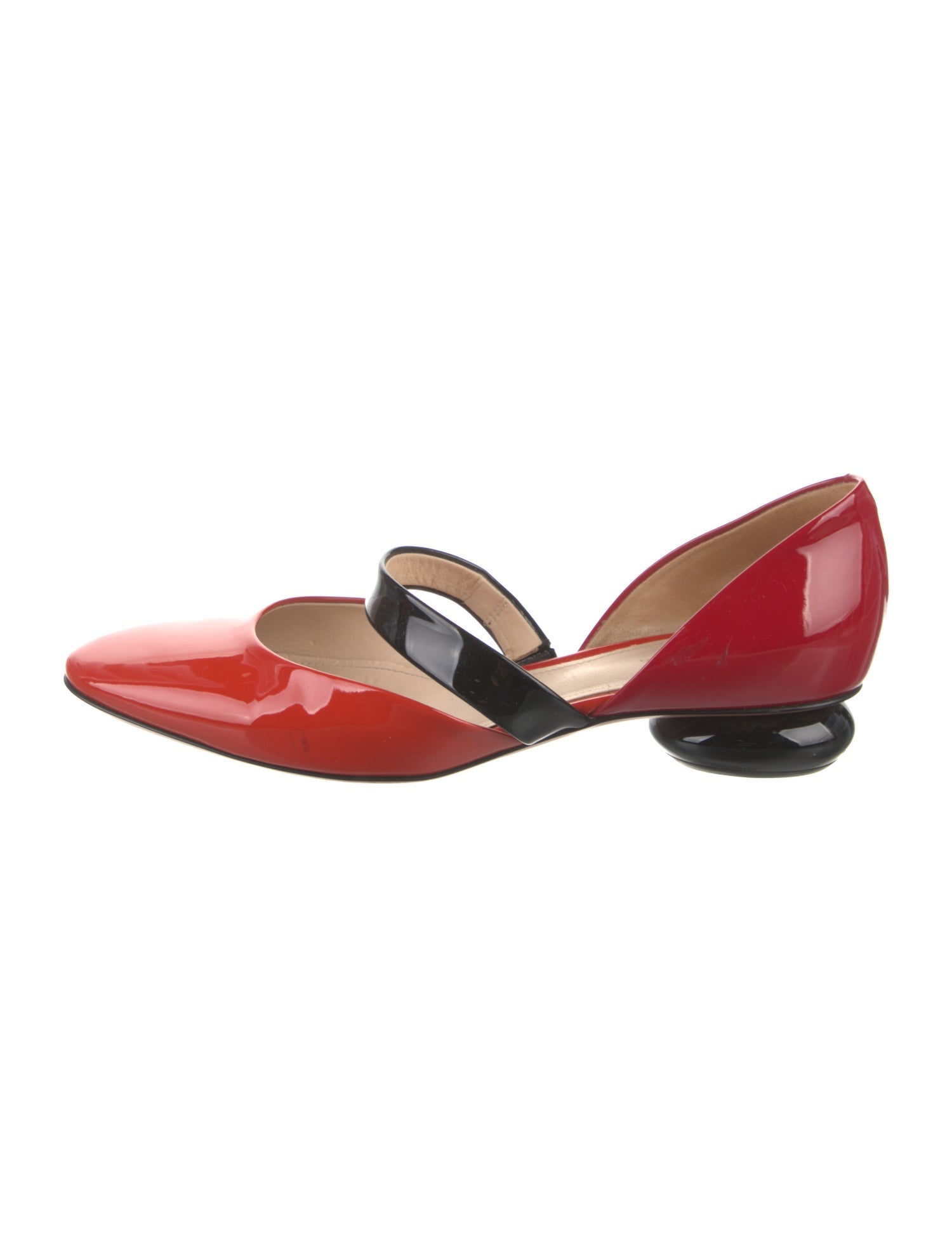 Bottega Veneta Patent Leather D'Orsay Flats