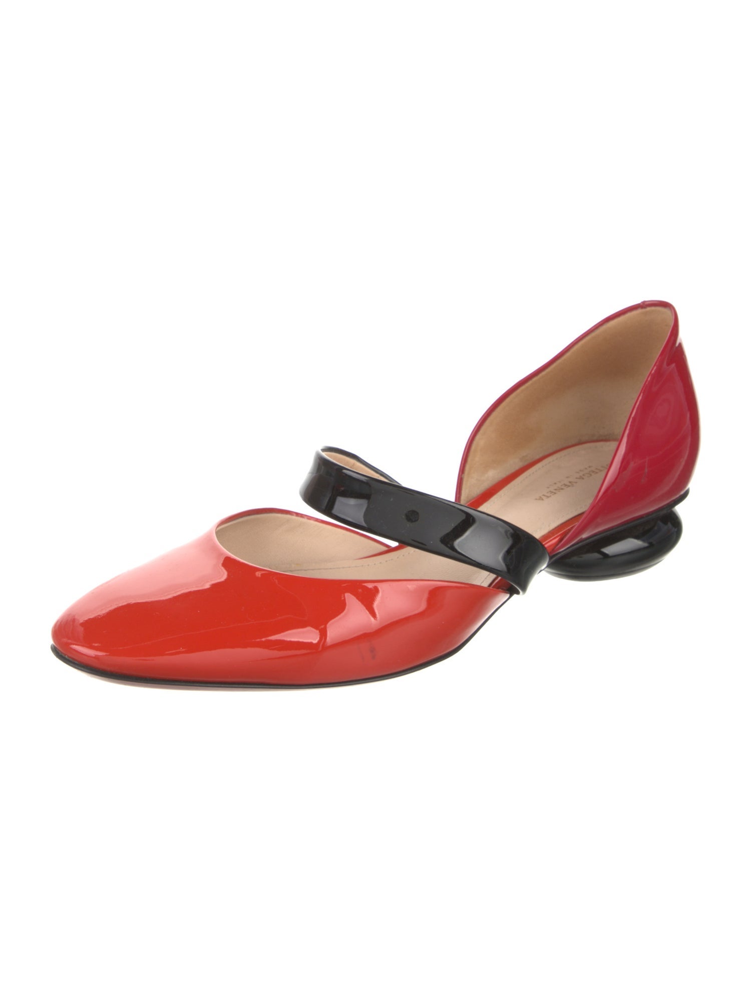 Bottega Veneta Patent Leather D'Orsay Flats