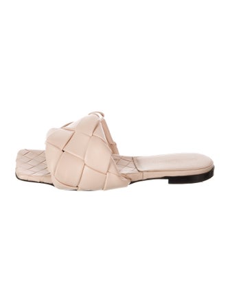 Bottega Veneta Intrecciato Weave Leather Slides