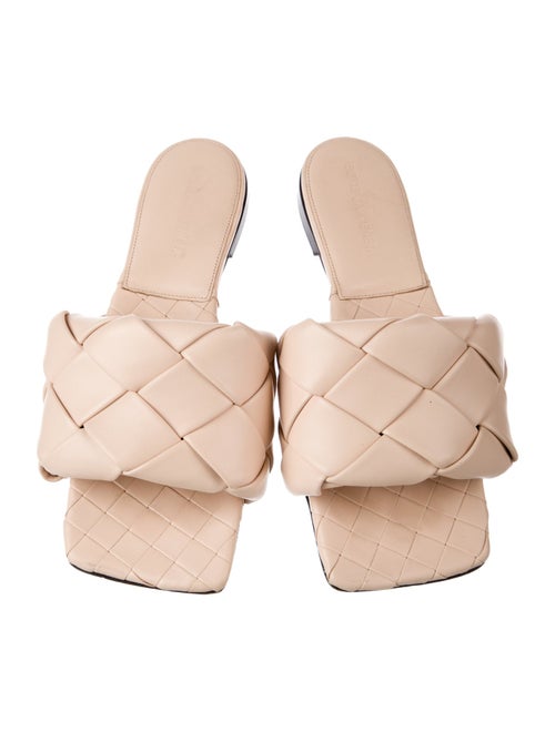 Bottega Veneta Intrecciato Weave Leather Slides