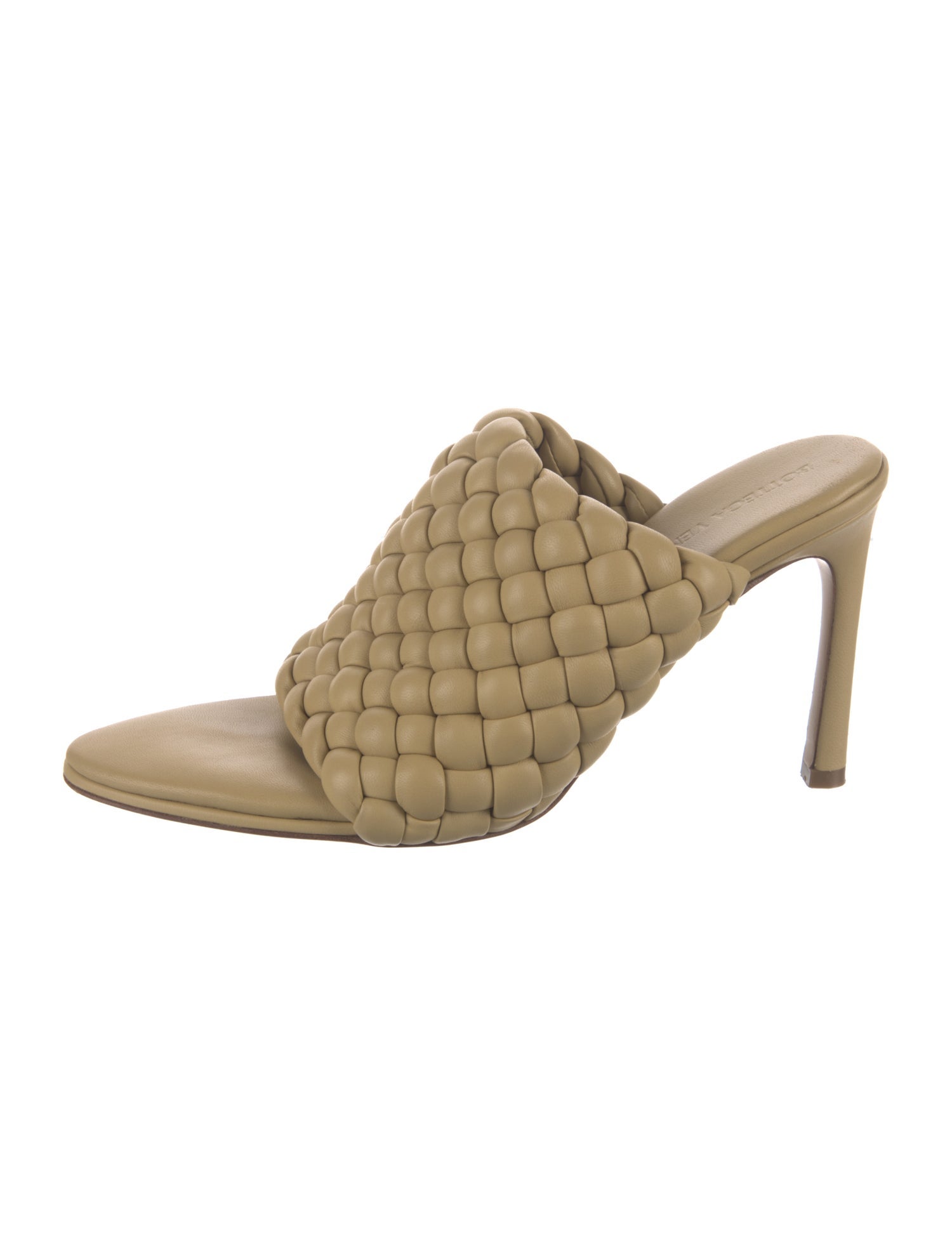 Bottega Veneta Leather Braided Accents Mules