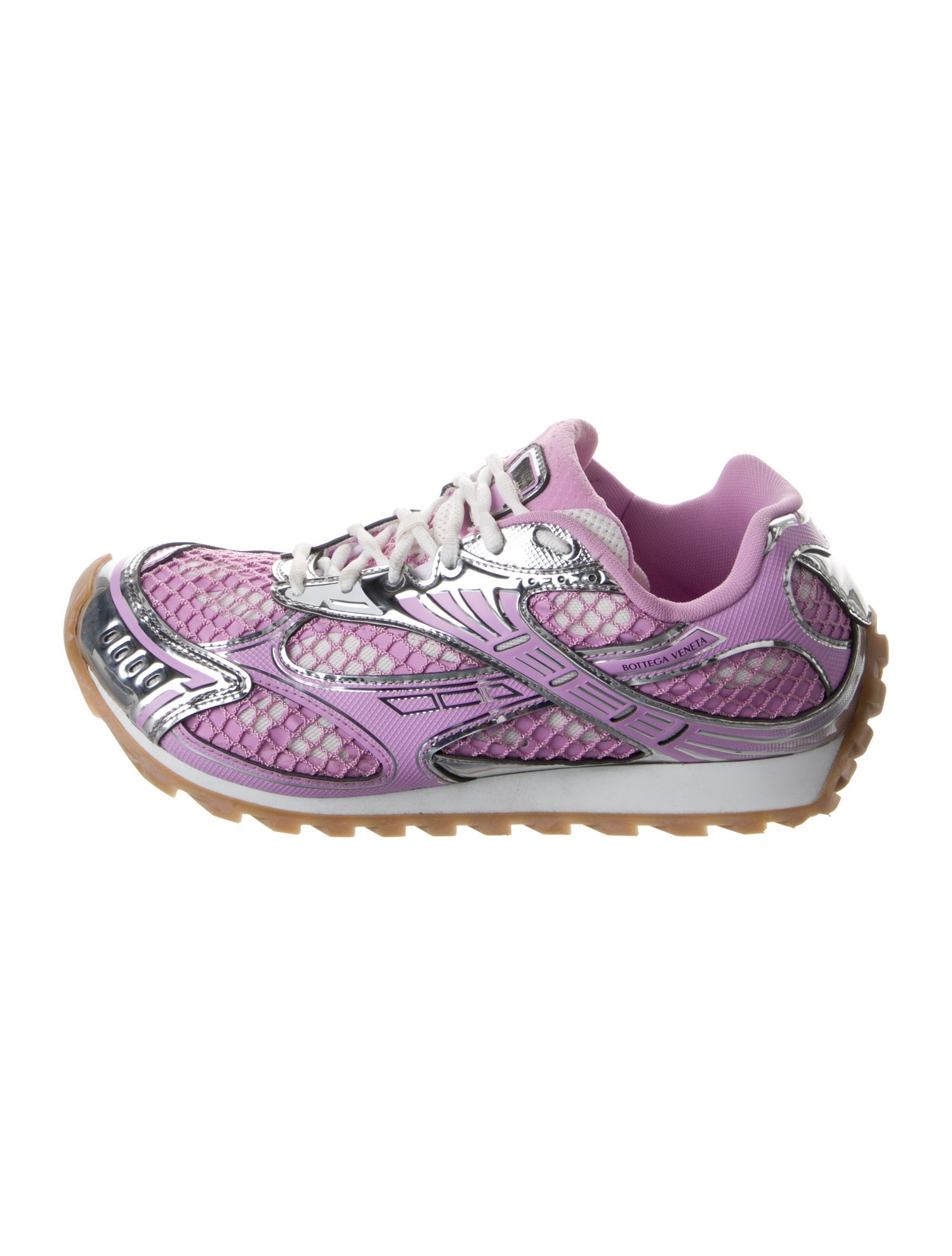 Bottega Veneta Mesh Patterned Athletic Sneakers
