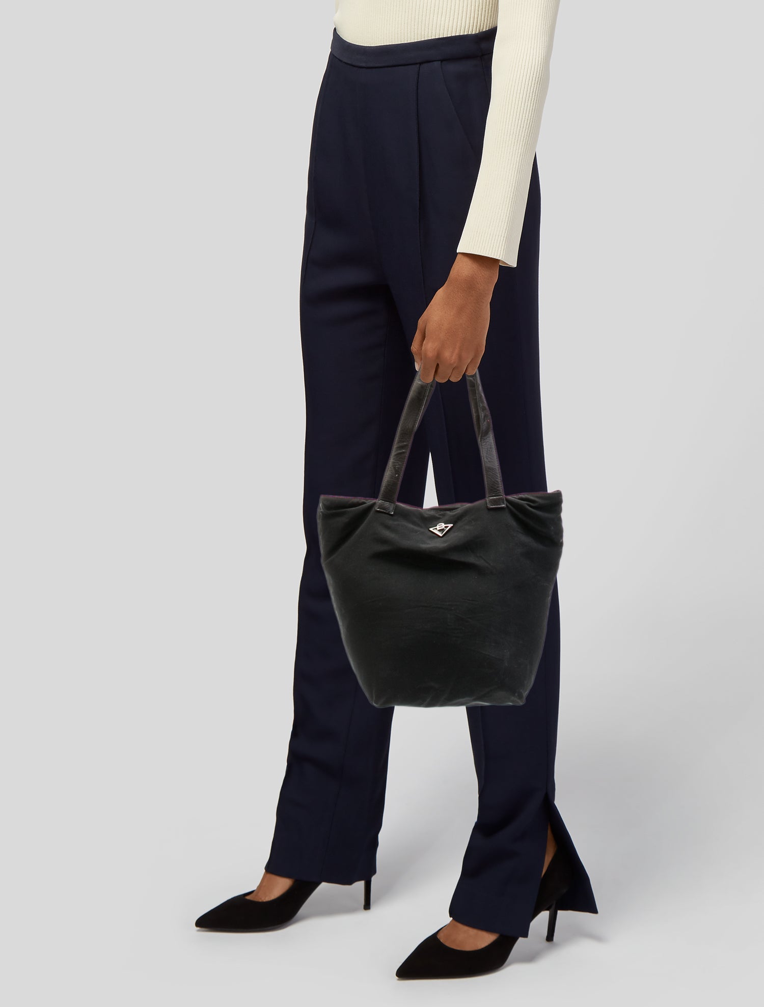 Bottega Veneta Nylon Shoulder Bag Vintage