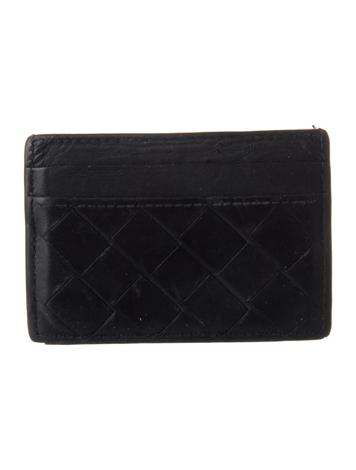 Bottega Veneta Intrecciato Weave Lambskin Card Holder