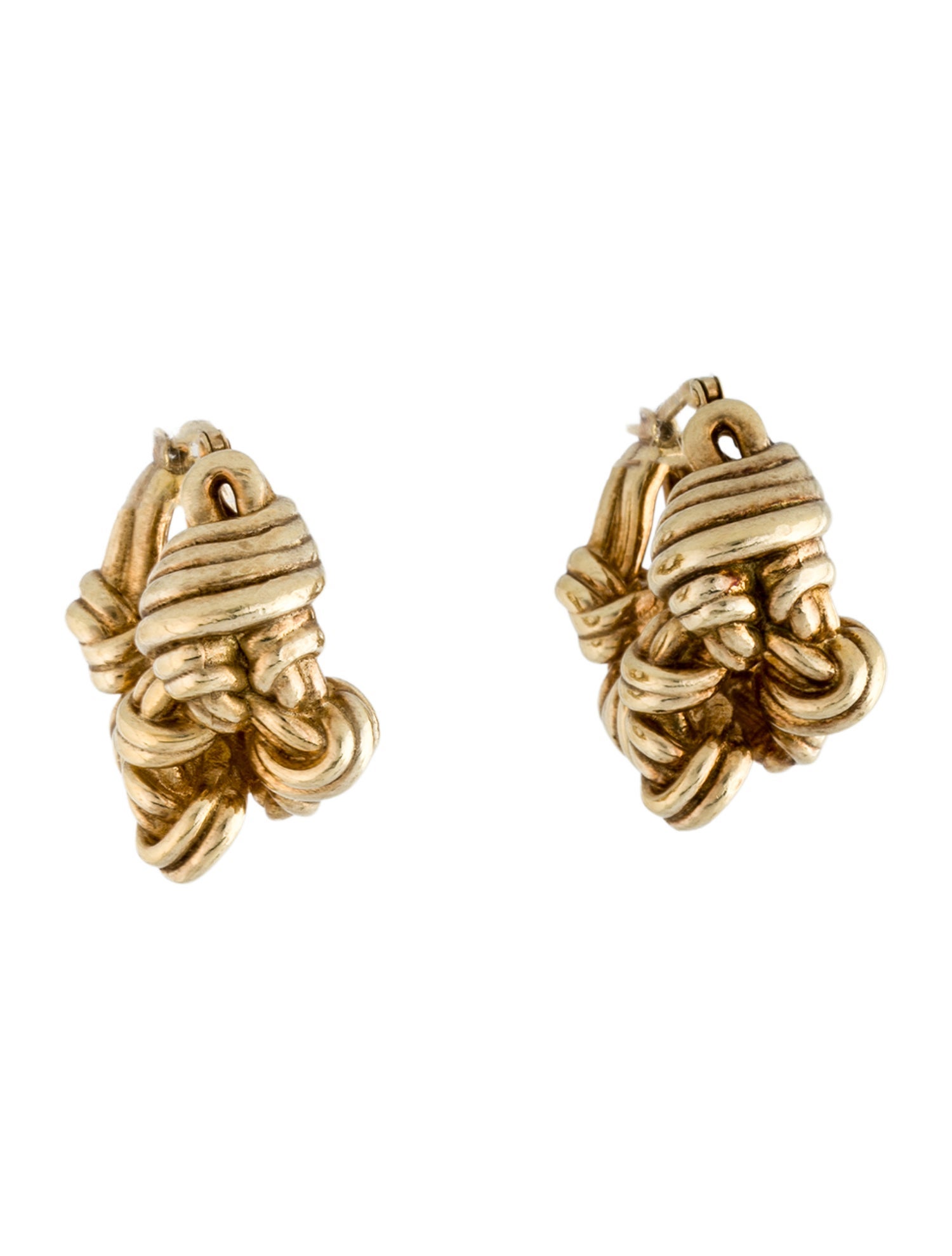 Bottega Veneta Knot Hoop Earrings