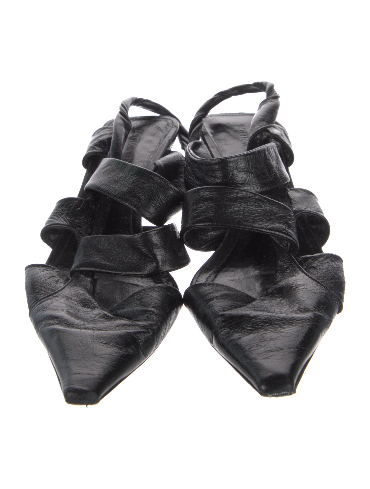 Bottega Veneta Leather Slingback Pumps