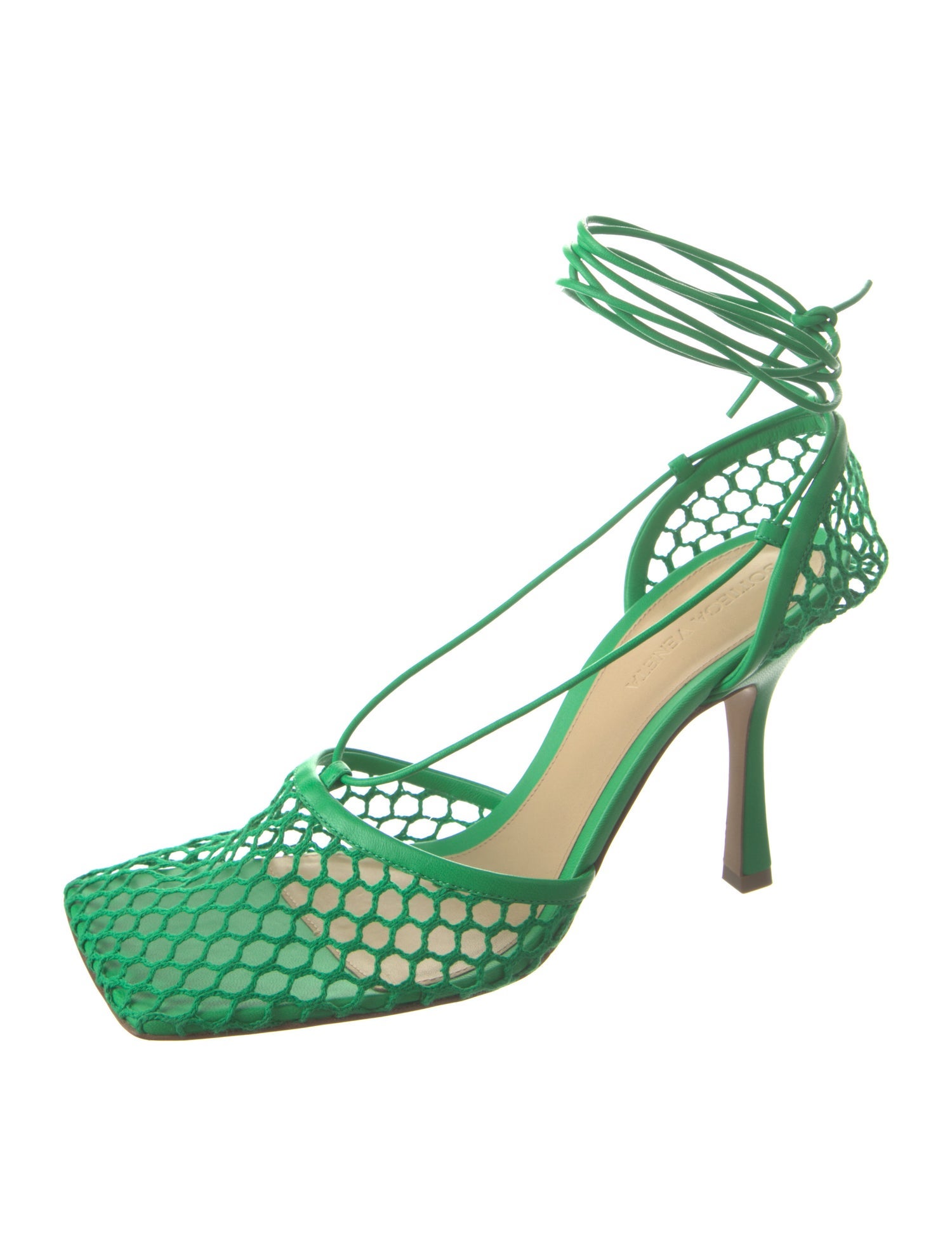 Bottega Veneta Mesh Slingback Pumps