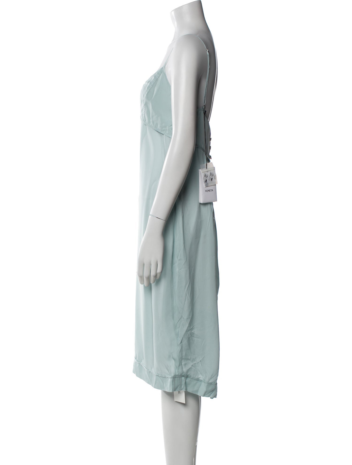 Bottega Veneta V-Neck Midi Length Dress w/ Tags