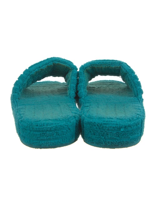 Bottega Veneta Terry Cloth Colorblock Pattern Slides