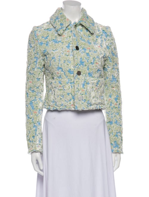 Bottega Veneta Colorblock Pattern Evening Jacket