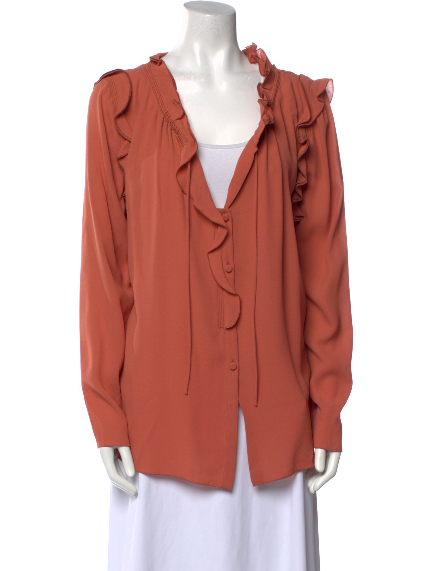 Bottega Veneta Silk Cowl Neck Blouse w/ Tags