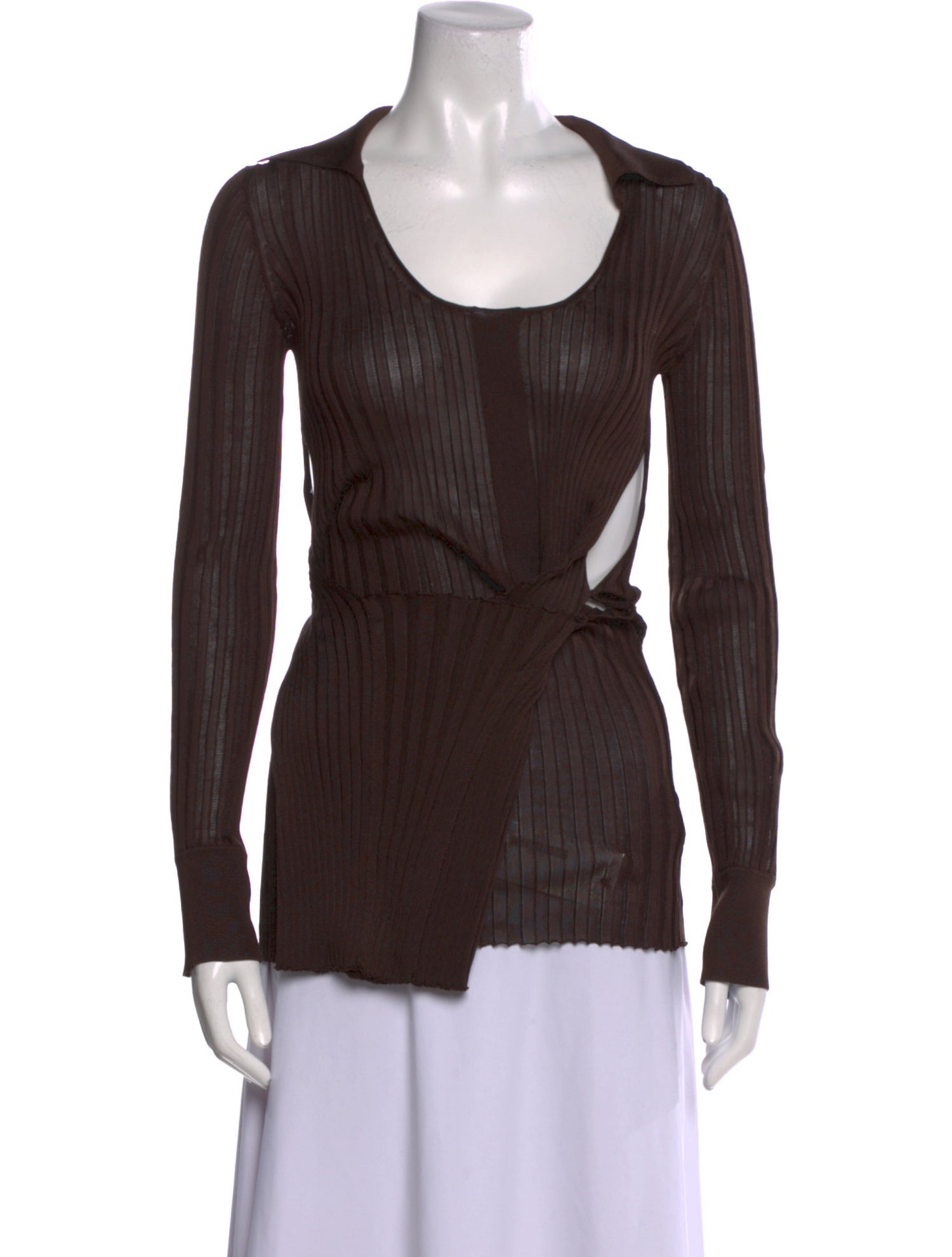 Bottega Veneta Silk Scoop Neck Top