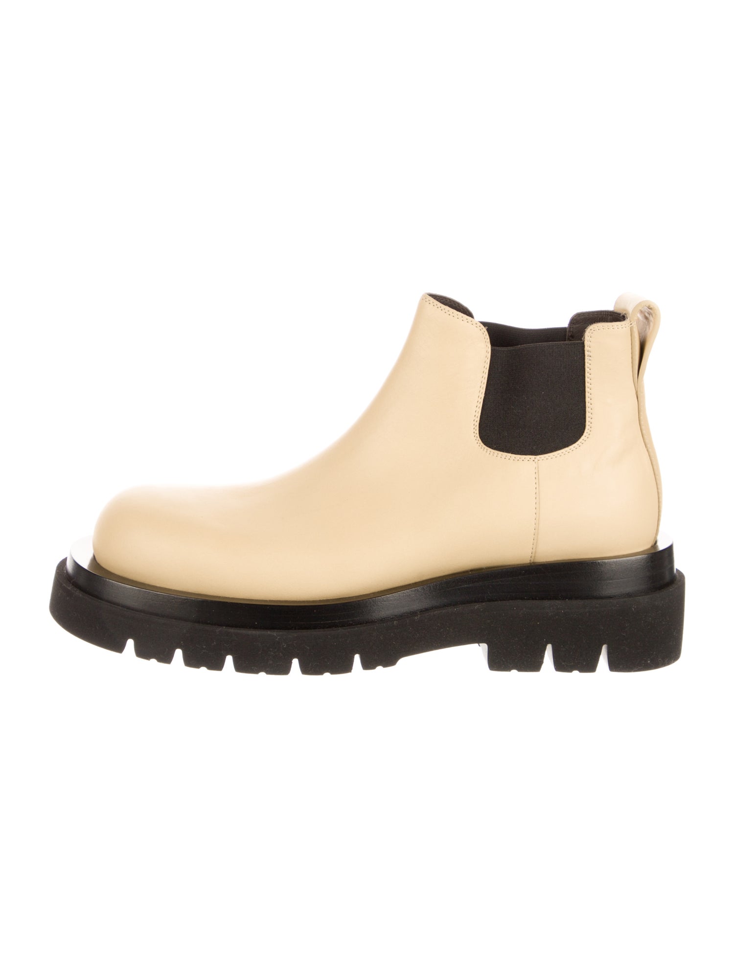 Bottega Veneta Leather Colorblock Pattern Chelsea Boots w/ Tags