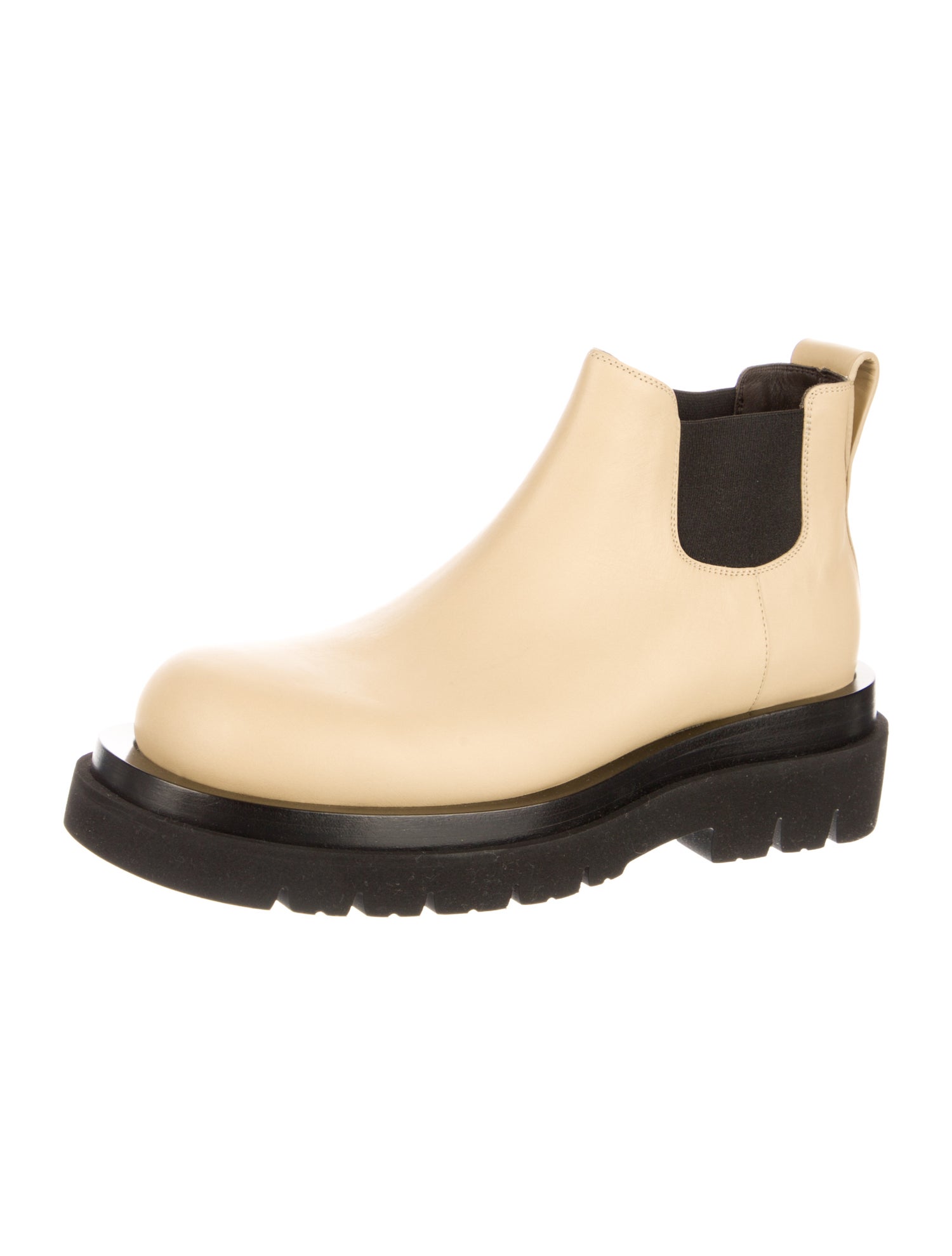 Bottega Veneta Leather Colorblock Pattern Chelsea Boots w/ Tags