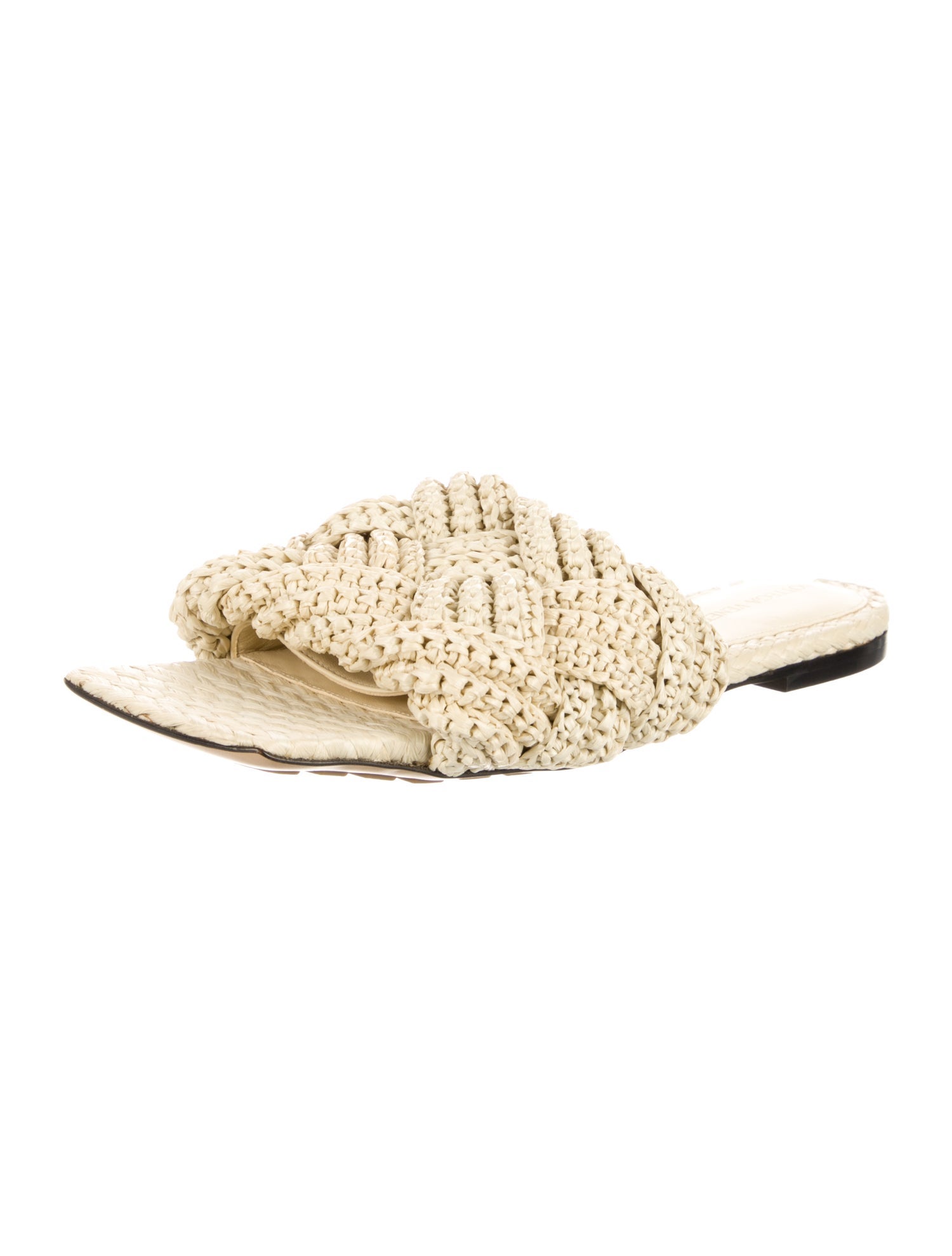 Bottega Veneta Lido Intrecciato Weave Slides