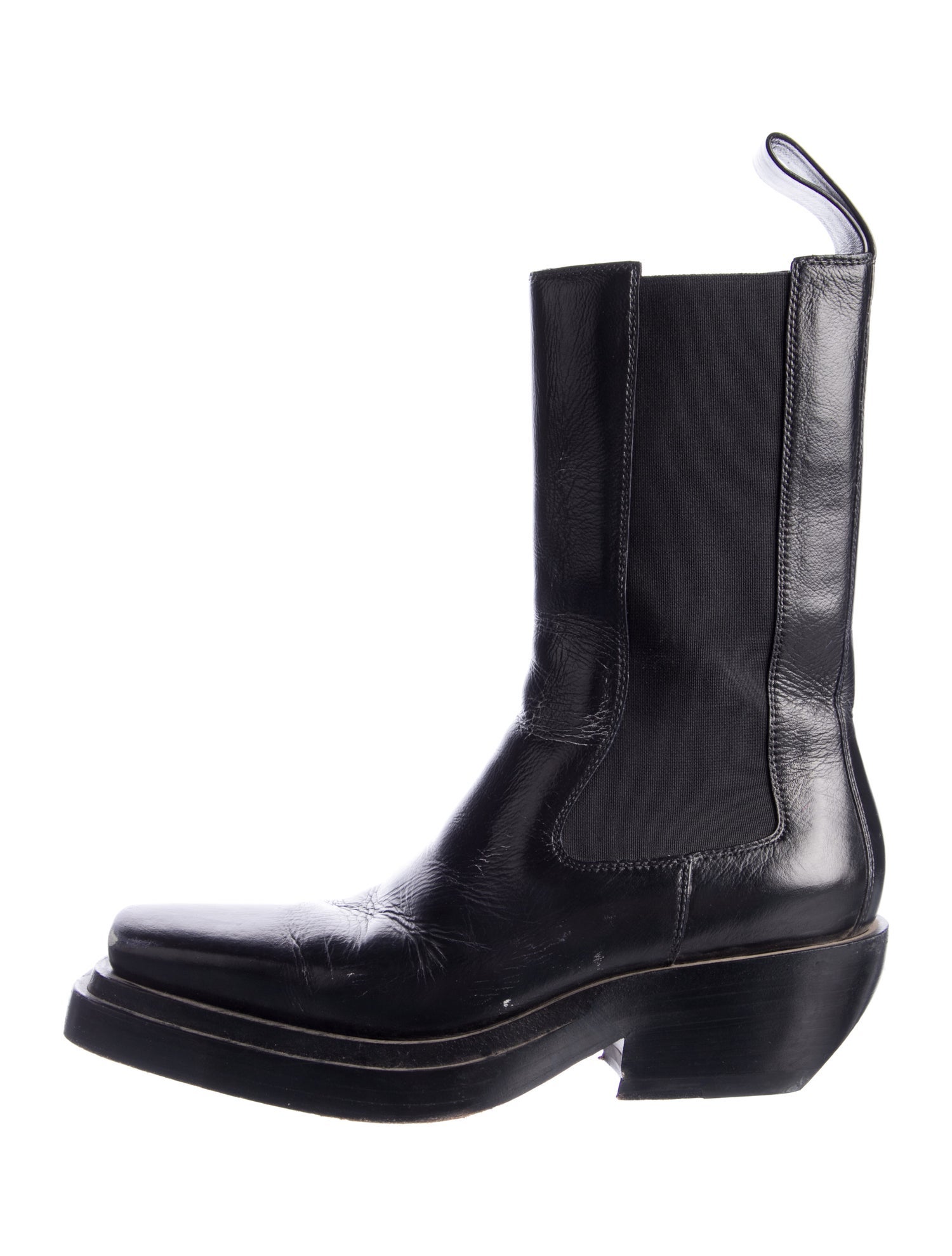 Bottega Veneta The Lean Leather Combat Boots