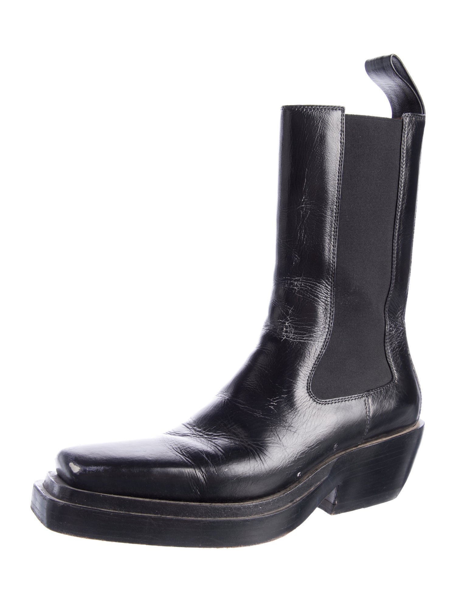 Bottega Veneta The Lean Leather Combat Boots