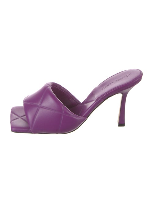 Bottega Veneta Quilted Pattern Leather Slides