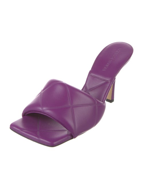 Bottega Veneta Quilted Pattern Leather Slides