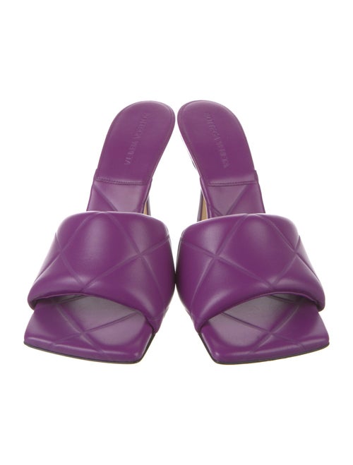 Bottega Veneta Quilted Pattern Leather Slides