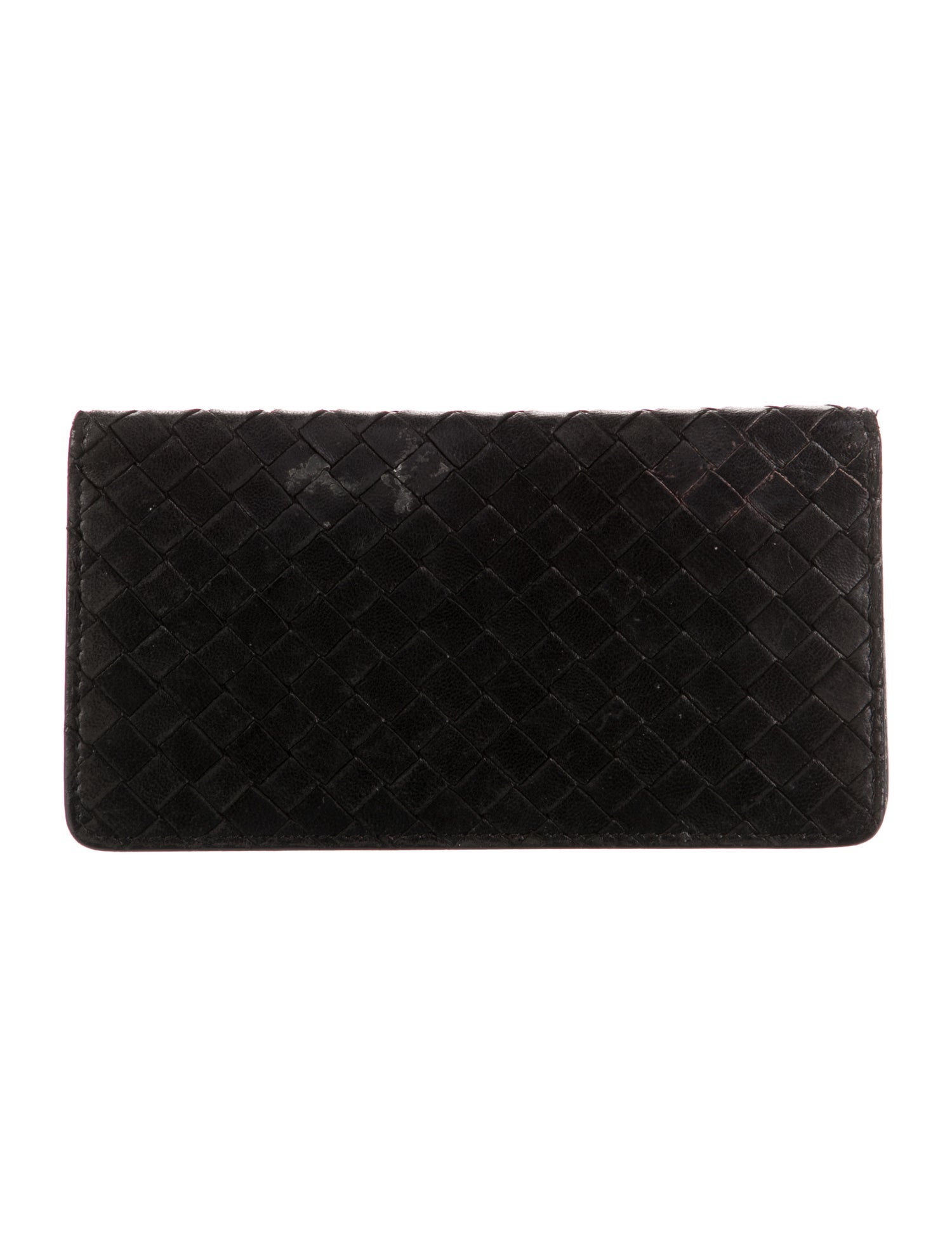 Bottega Veneta Vintage Checkbook Cover Bifold Wallet