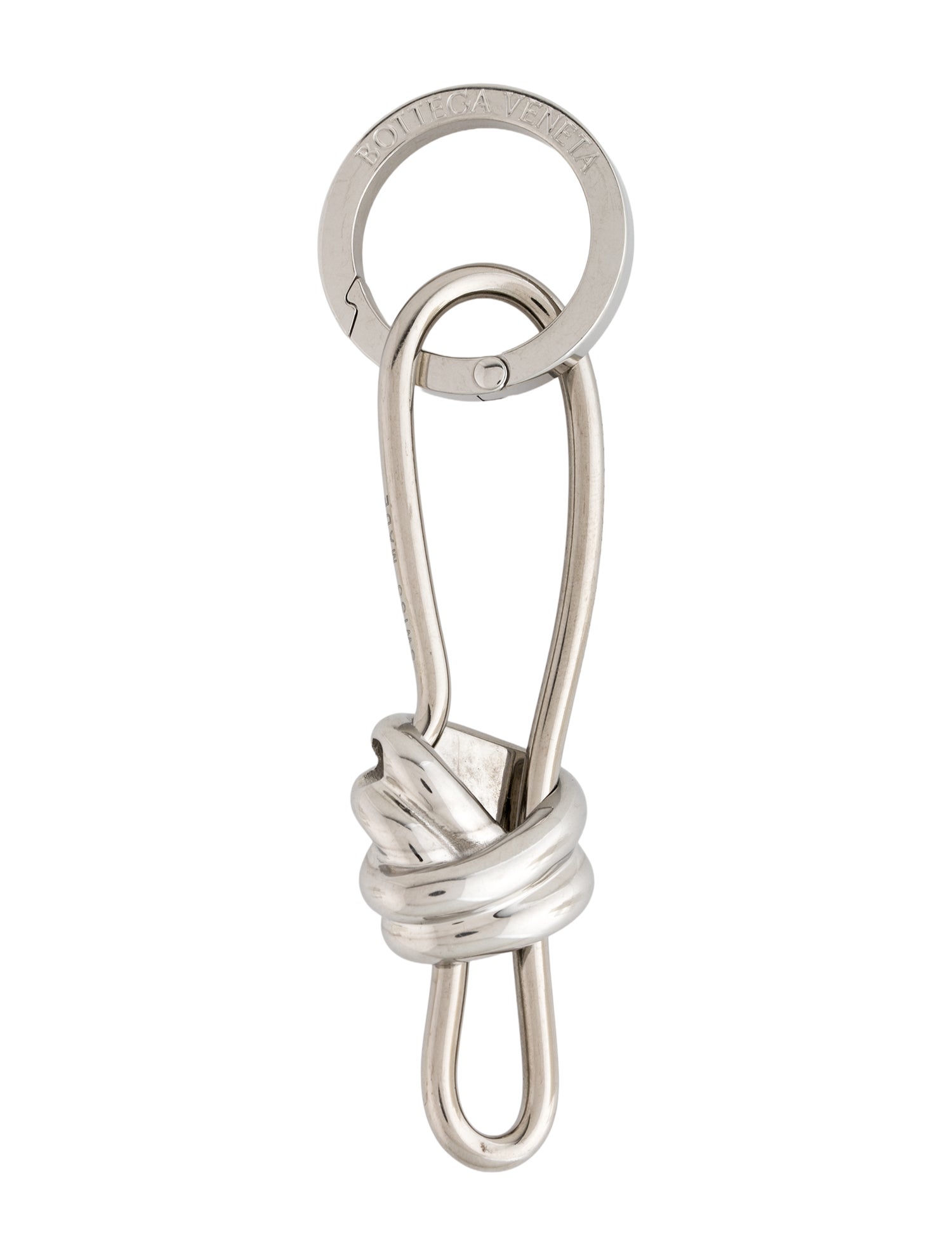 Bottega Veneta silver keychain charm