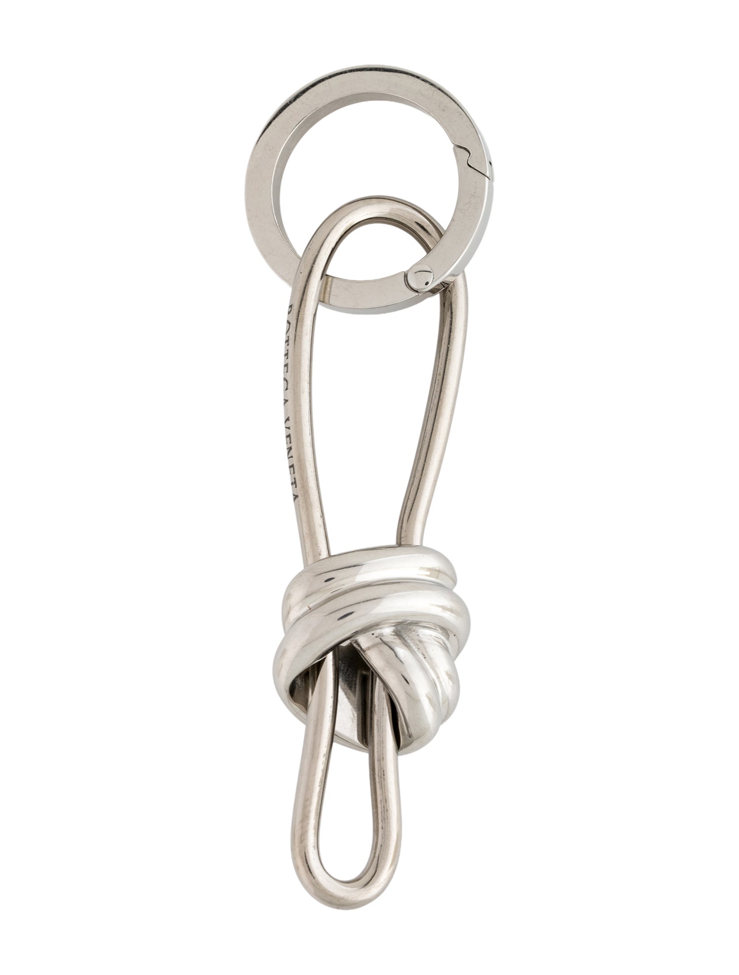 Bottega Veneta silver keychain charm