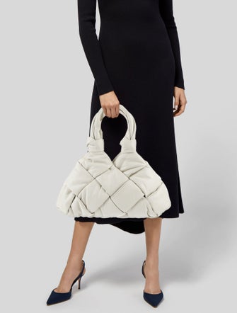 Bottega Veneta Intrecciato Padded Lock Tote