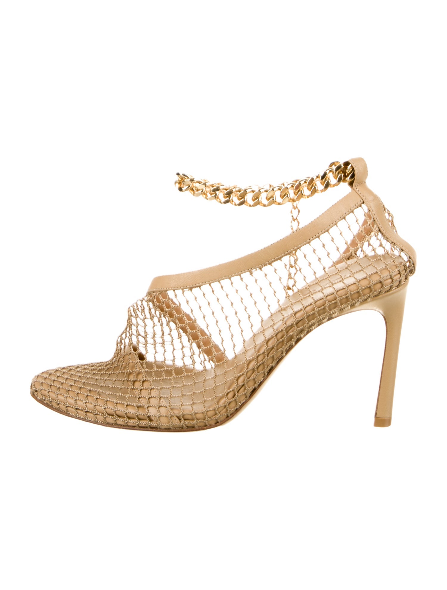 Bottega Veneta Leather Chain-Link Accents Pumps
