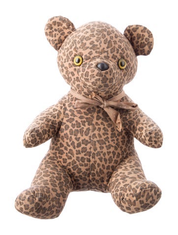 Bottega Veneta Decorative Accents Leopard Pattern Bear Plush Toy
