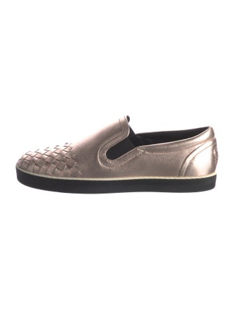 Bottega Veneta Intrecciato Weave Slip On Sneakers