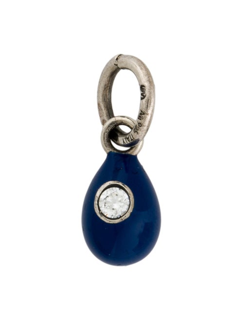 Bottega Veneta Enamel & Cubic Zirconia Pendant Charm