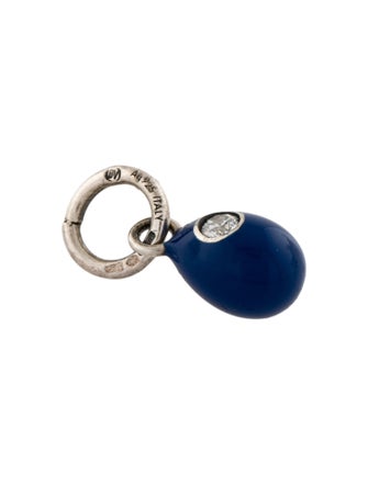 Bottega Veneta Enamel & Cubic Zirconia Pendant Charm