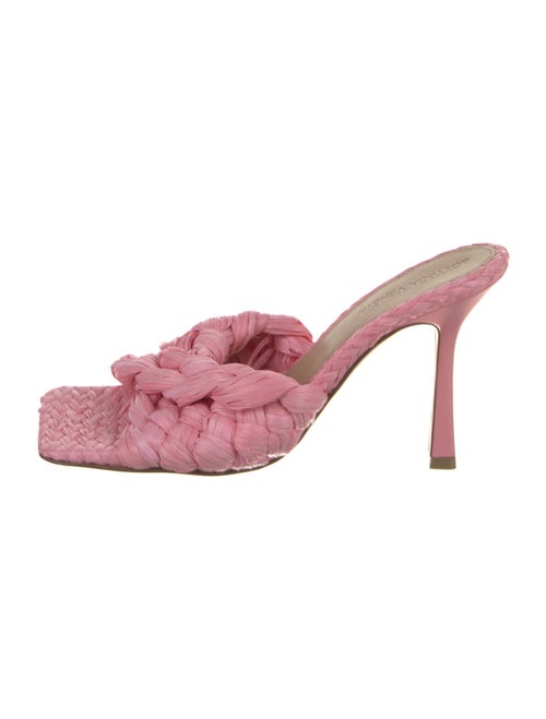 Bottega Veneta Raffia Slides