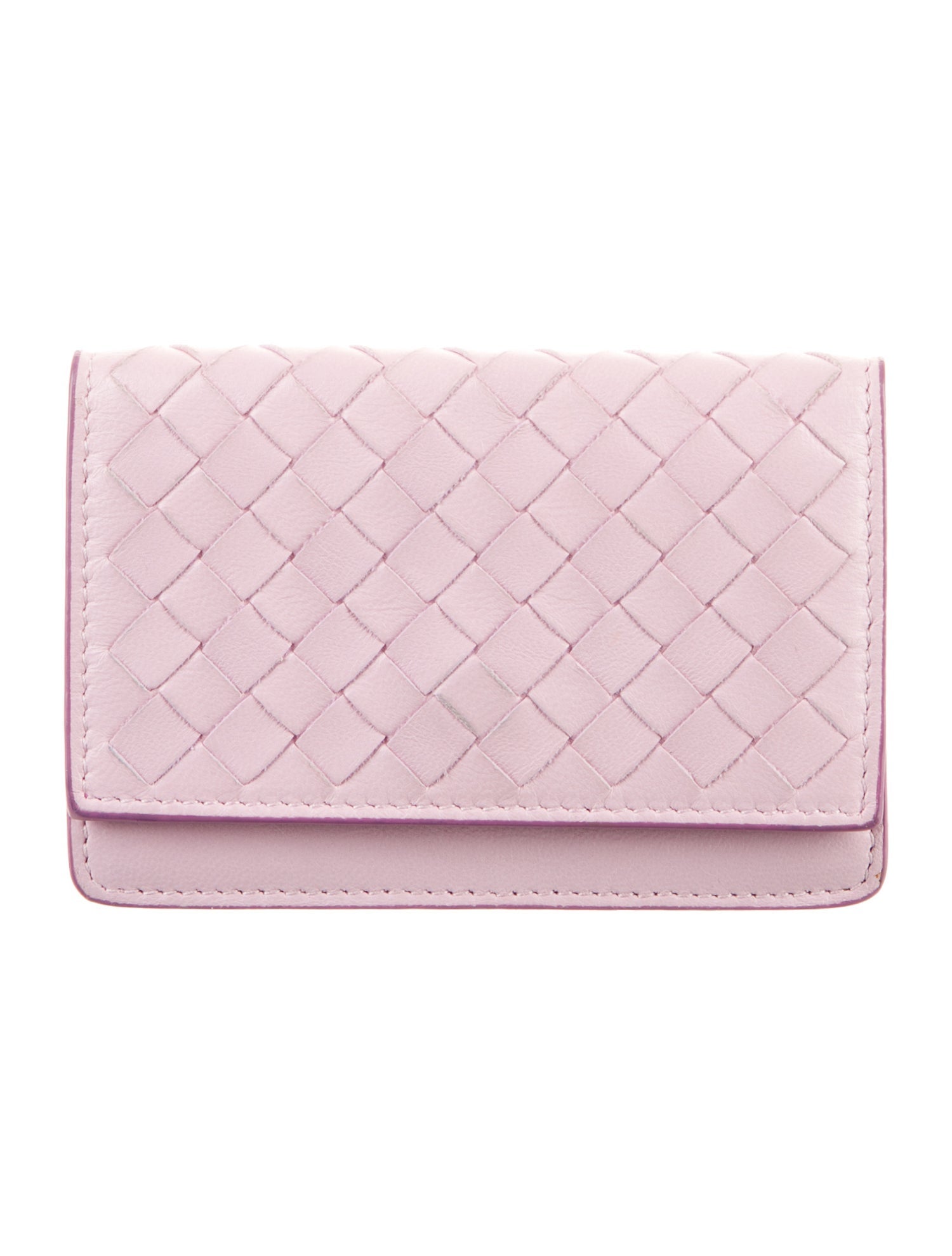 Bottega Veneta Intrecciato Weave Leather Compact Wallet