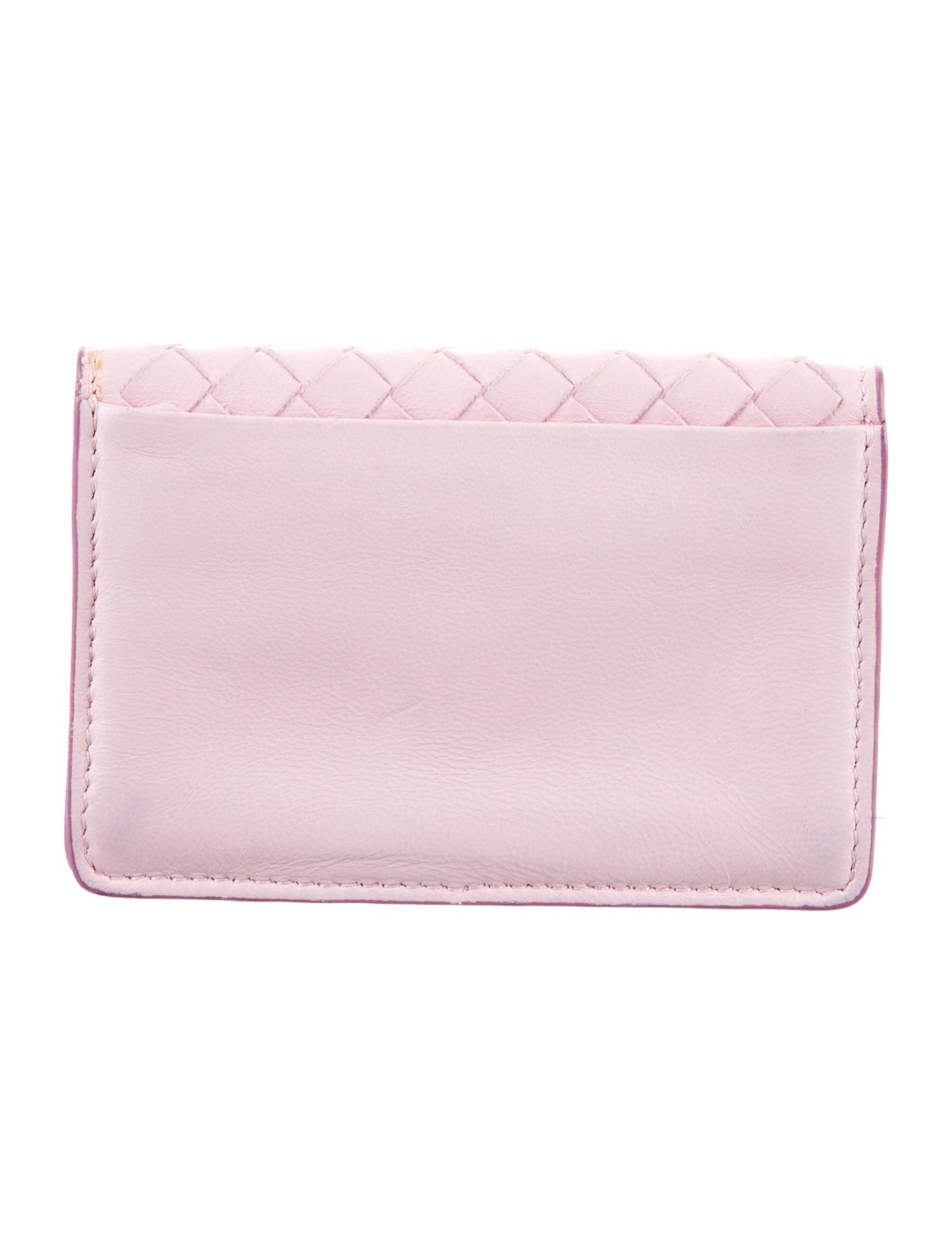 Bottega Veneta Intrecciato Weave Leather Compact Wallet