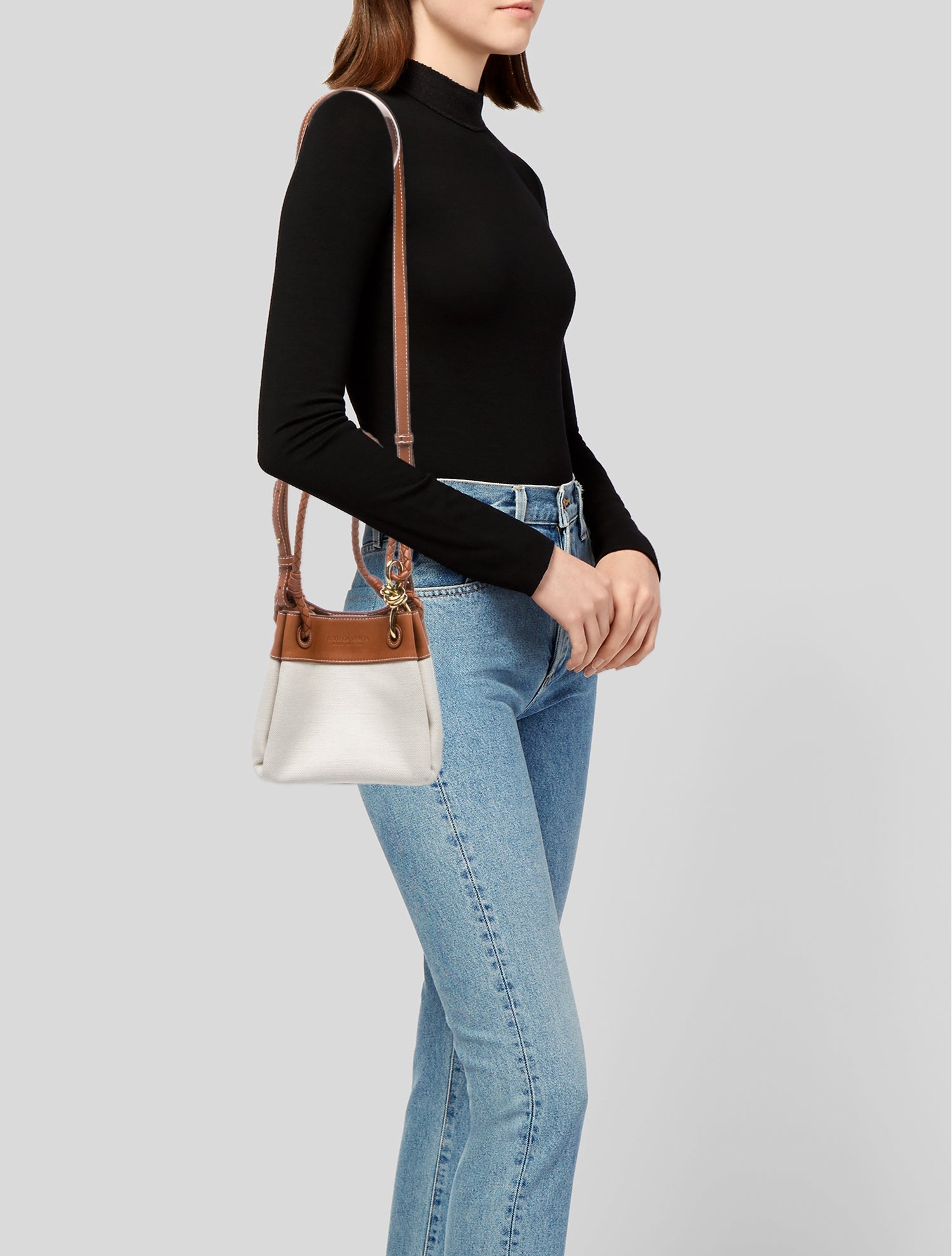 Bottega Veneta Canvas Parachute Small