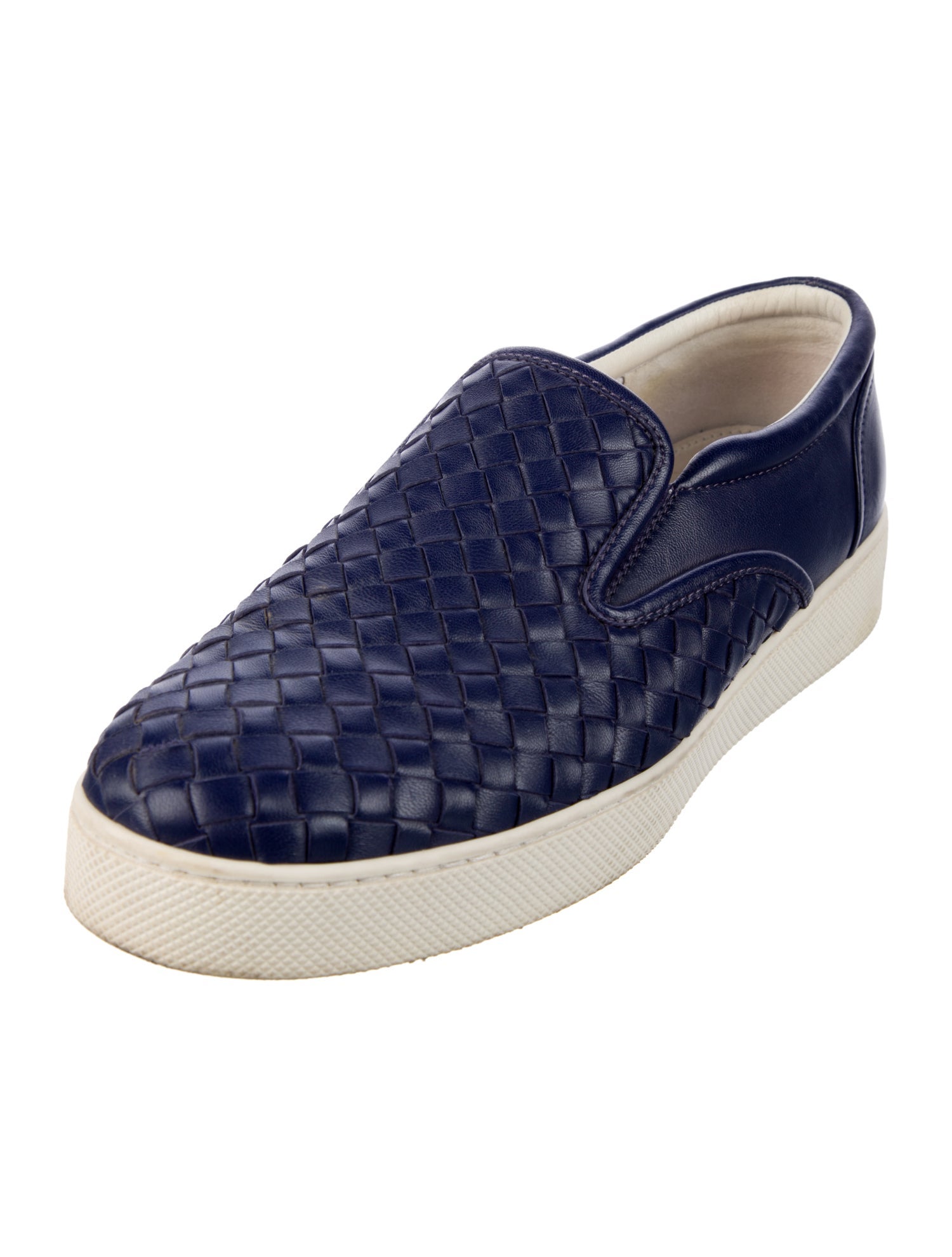 Bottega Veneta Intrecciato Weave Leather Sneakers