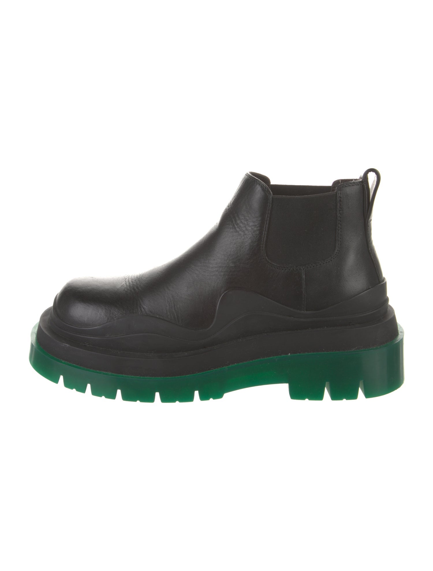 Bottega Veneta Tire Leather Chelsea Boots