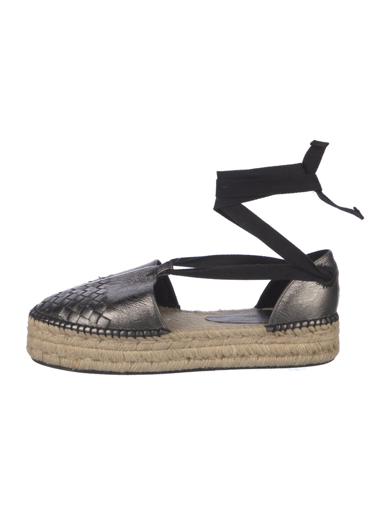 Bottega Veneta Intrecciato Weave Leather Espadrilles