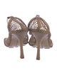 Bottega Veneta Mesh Leather Trim Embellishment Slingback Pumps