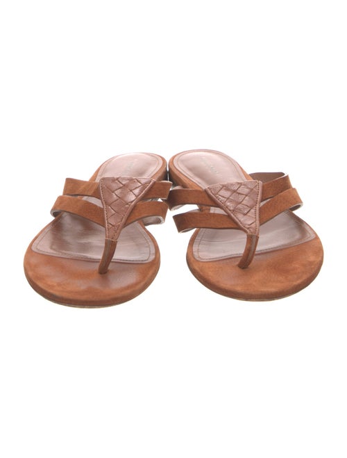 Bottega Veneta Intrecciato Weave Suede Slides